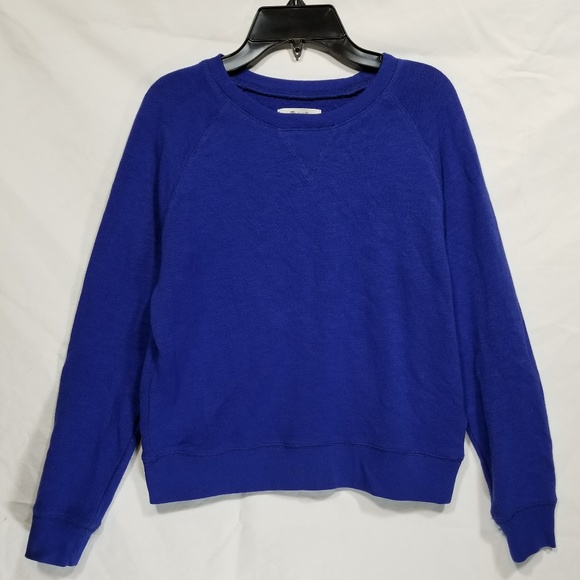 Madewell Tops - Madewell Mainstay Blue Sweatshirt Size XS NWT